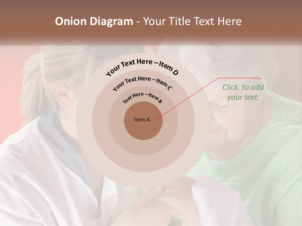 A Woman And An Older Woman Looking At A Cell Phone PowerPoint Template