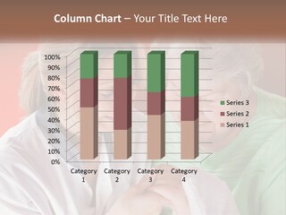 A Woman And An Older Woman Looking At A Cell Phone PowerPoint Template