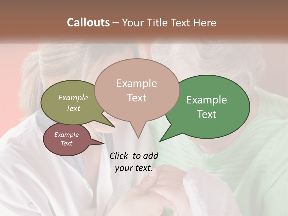 A Woman And An Older Woman Looking At A Cell Phone PowerPoint Template