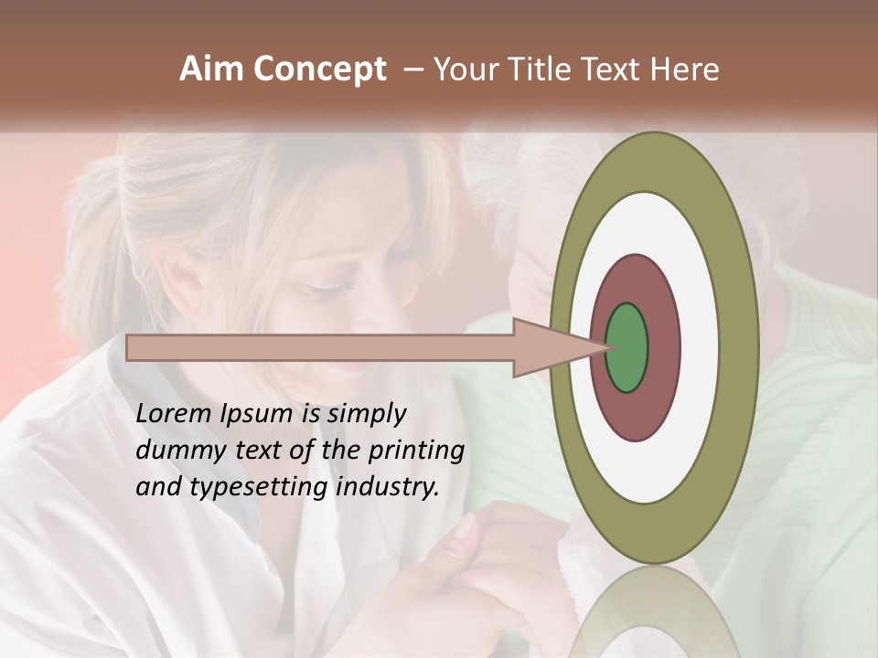 A Woman And An Older Woman Looking At A Cell Phone PowerPoint Template