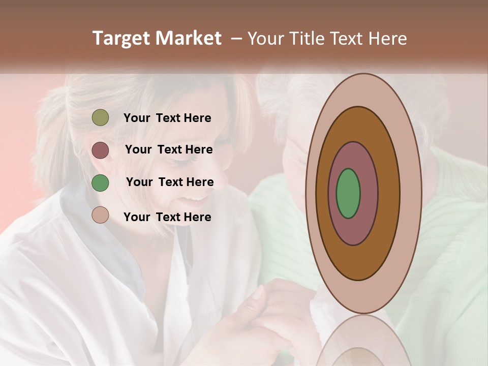 A Woman And An Older Woman Looking At A Cell Phone PowerPoint Template