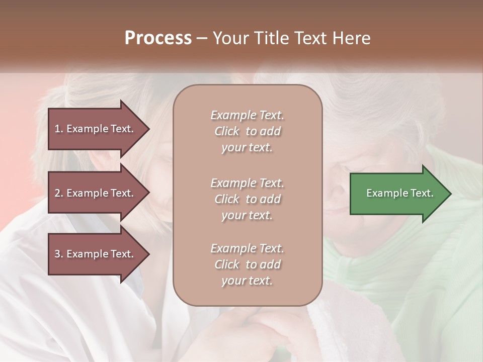 A Woman And An Older Woman Looking At A Cell Phone PowerPoint Template