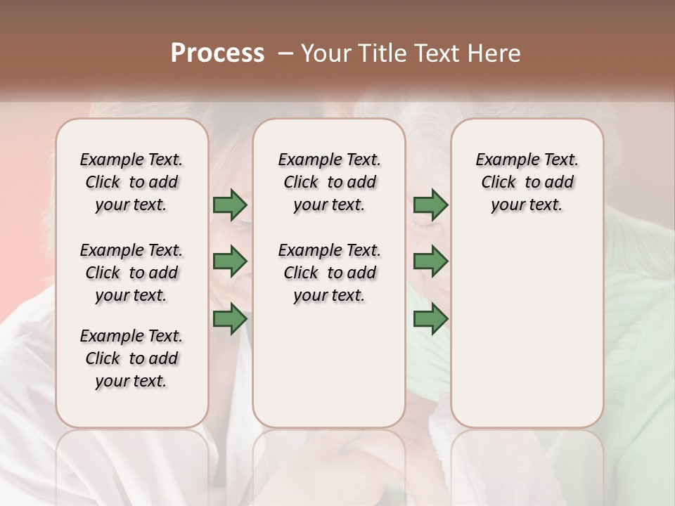A Woman And An Older Woman Looking At A Cell Phone PowerPoint Template