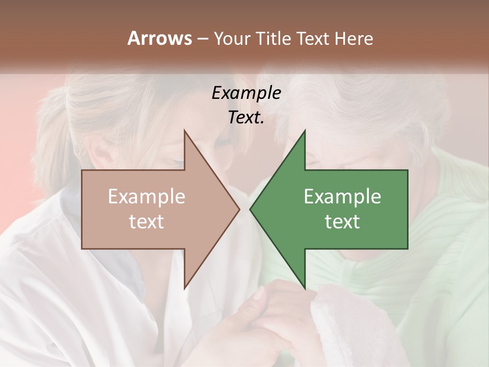 A Woman And An Older Woman Looking At A Cell Phone PowerPoint Template