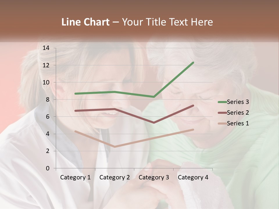 A Woman And An Older Woman Looking At A Cell Phone PowerPoint Template