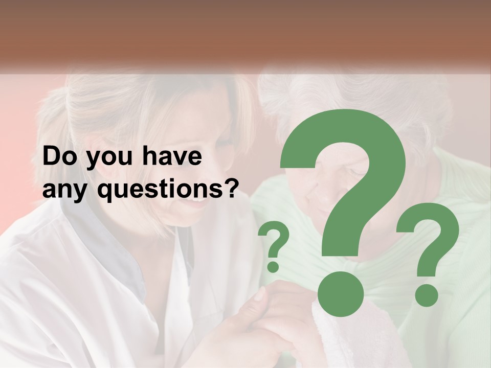 A Woman And An Older Woman Looking At A Cell Phone PowerPoint Template