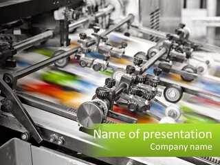 A Machine With A Lot Of Different Colors On It PowerPoint Template