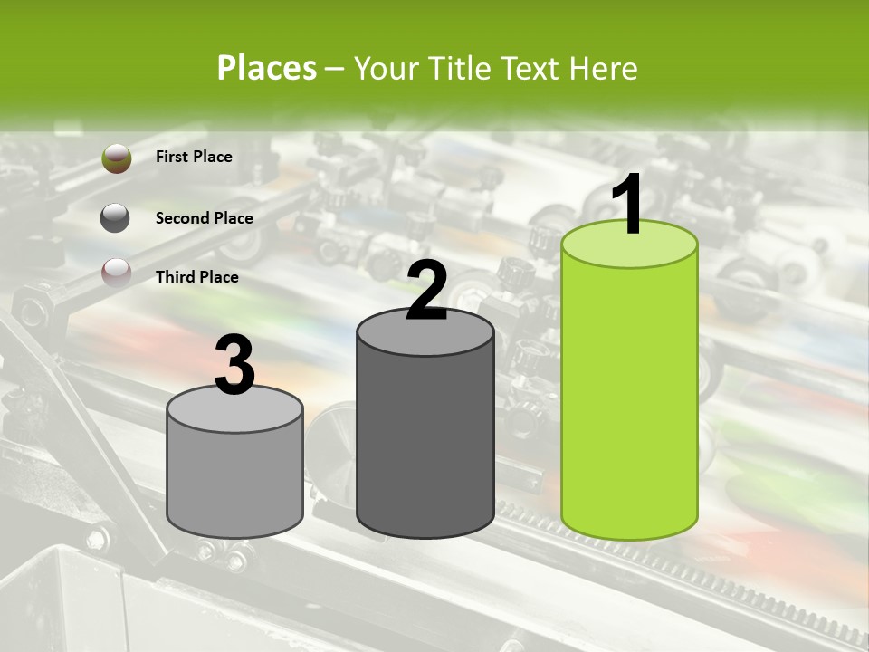 A Machine With A Lot Of Different Colors On It PowerPoint Template