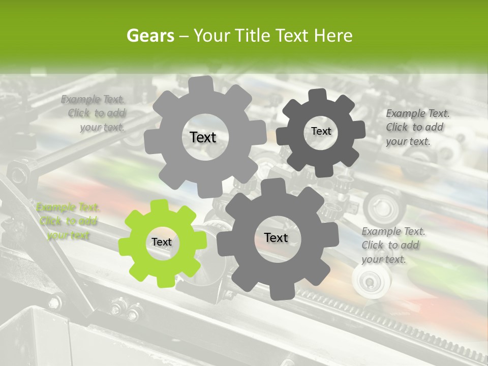 A Machine With A Lot Of Different Colors On It PowerPoint Template