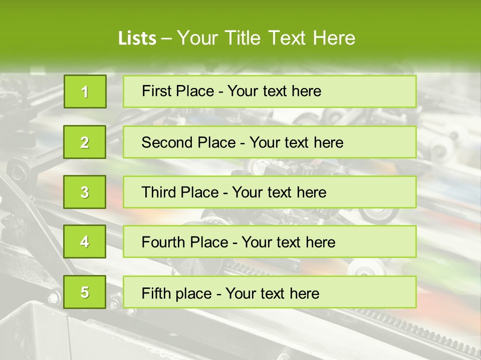 A Machine With A Lot Of Different Colors On It PowerPoint Template