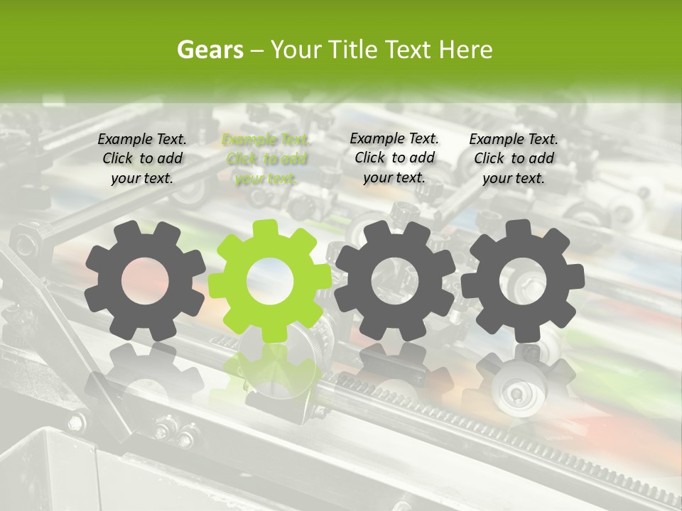 A Machine With A Lot Of Different Colors On It PowerPoint Template