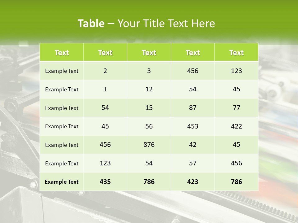 A Machine With A Lot Of Different Colors On It PowerPoint Template