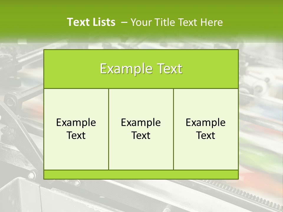 A Machine With A Lot Of Different Colors On It PowerPoint Template