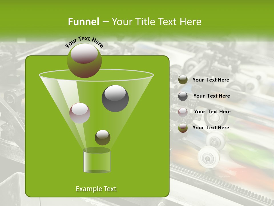 A Machine With A Lot Of Different Colors On It PowerPoint Template