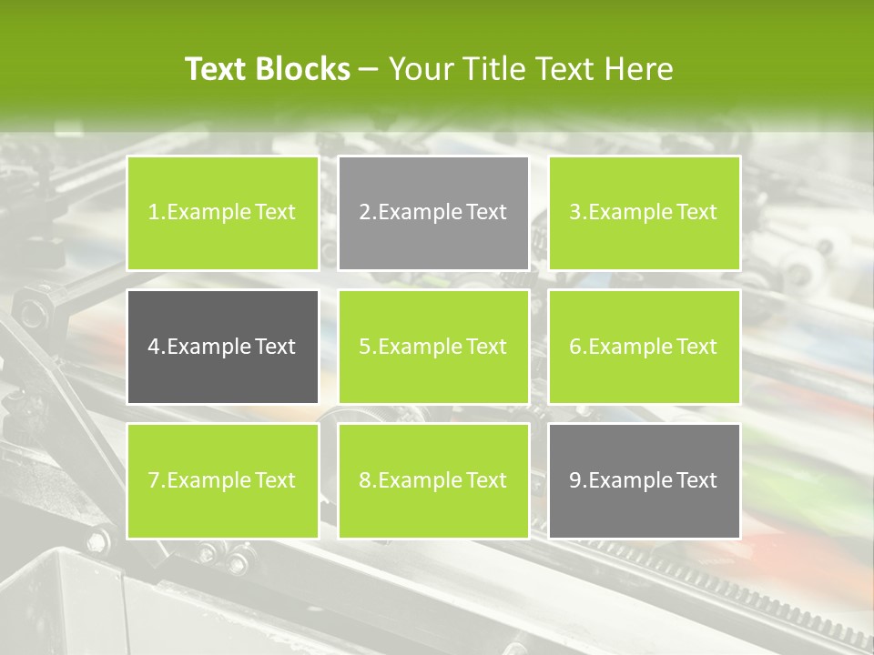 A Machine With A Lot Of Different Colors On It PowerPoint Template
