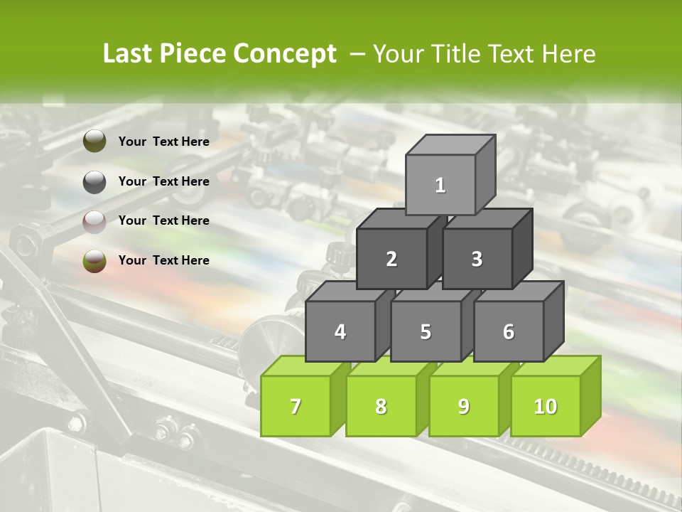 A Machine With A Lot Of Different Colors On It PowerPoint Template