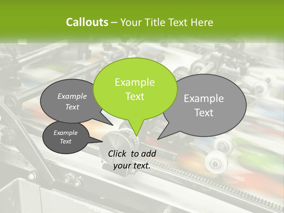 A Machine With A Lot Of Different Colors On It PowerPoint Template