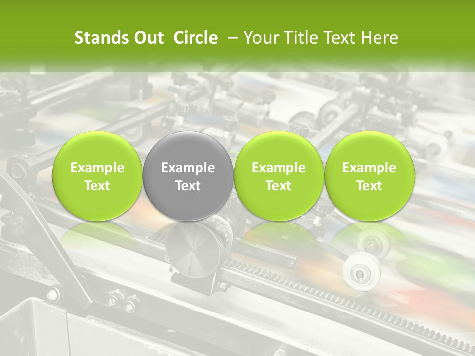 A Machine With A Lot Of Different Colors On It PowerPoint Template