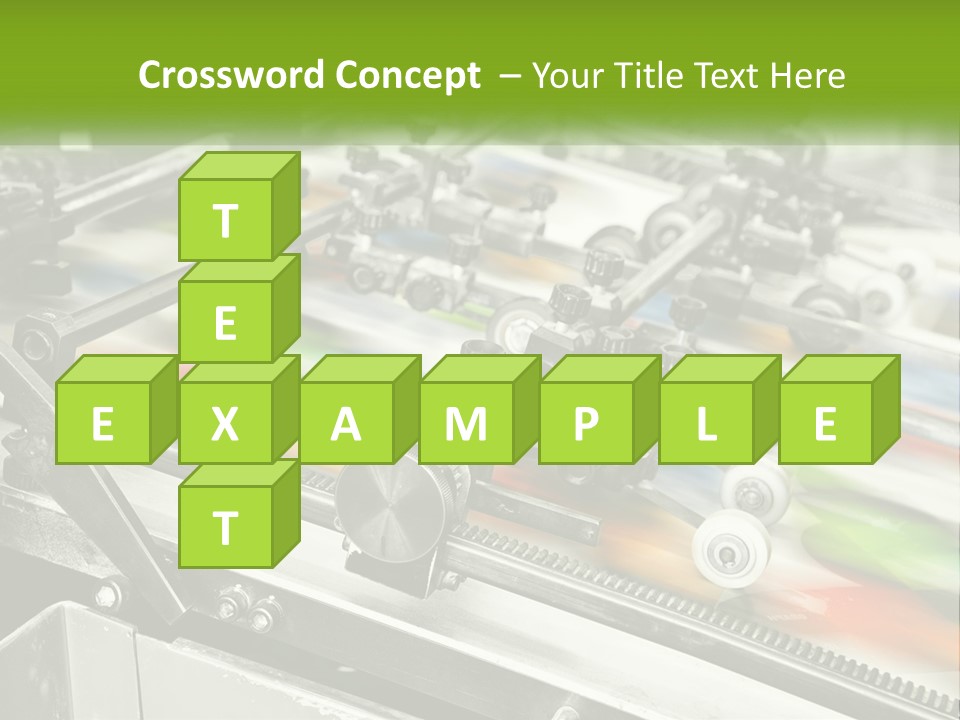 A Machine With A Lot Of Different Colors On It PowerPoint Template