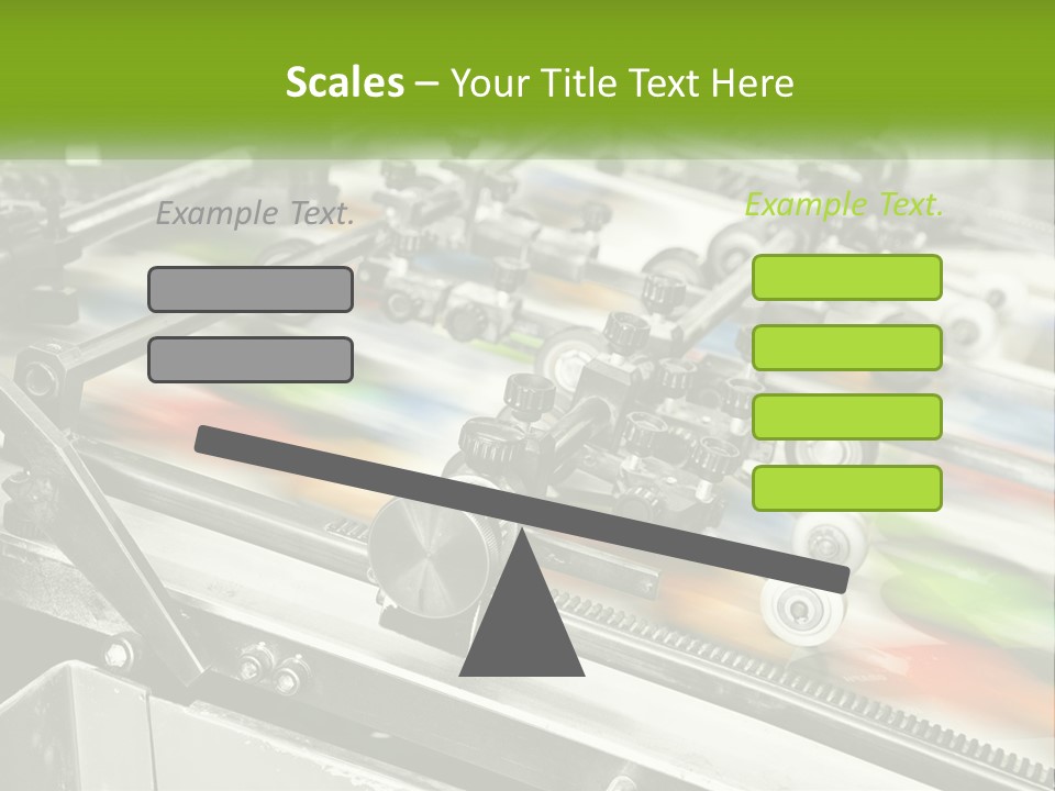 A Machine With A Lot Of Different Colors On It PowerPoint Template