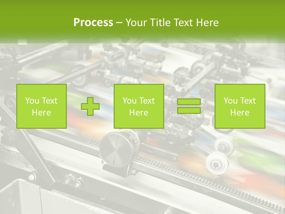 A Machine With A Lot Of Different Colors On It PowerPoint Template