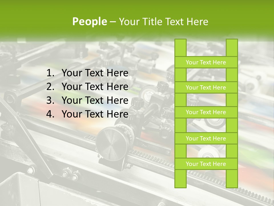A Machine With A Lot Of Different Colors On It PowerPoint Template