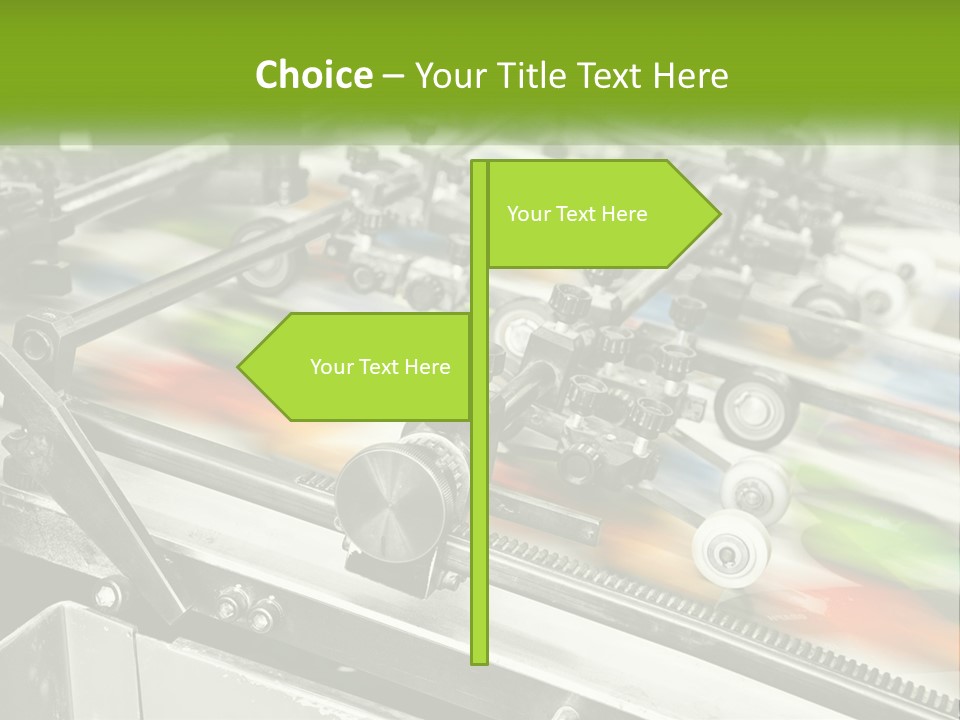 A Machine With A Lot Of Different Colors On It PowerPoint Template