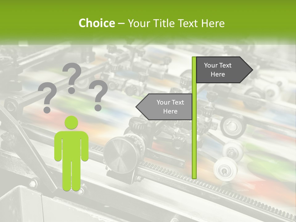 A Machine With A Lot Of Different Colors On It PowerPoint Template