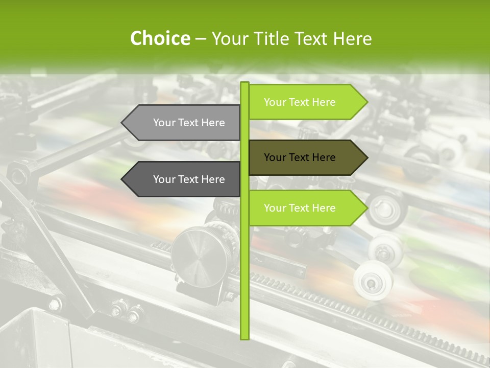 A Machine With A Lot Of Different Colors On It PowerPoint Template