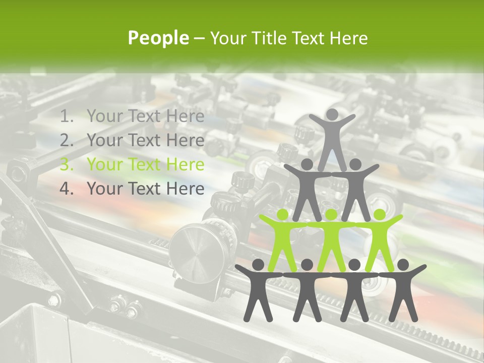 A Machine With A Lot Of Different Colors On It PowerPoint Template