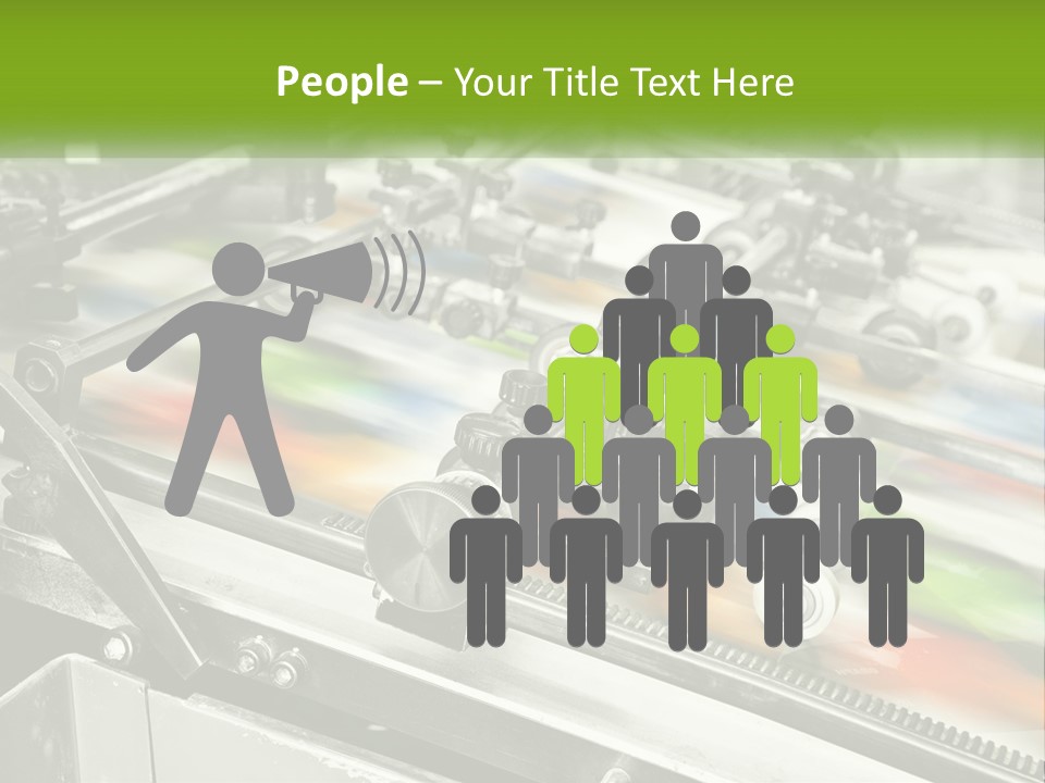 A Machine With A Lot Of Different Colors On It PowerPoint Template