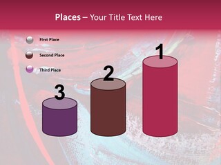 A Red And Blue Abstract Painting Powerpoint Presentation PowerPoint Template