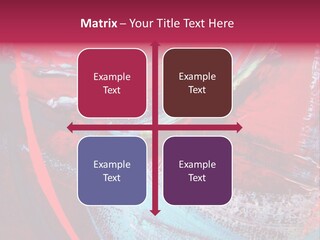 A Red And Blue Abstract Painting Powerpoint Presentation PowerPoint Template