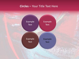 A Red And Blue Abstract Painting Powerpoint Presentation PowerPoint Template
