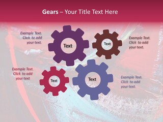 A Red And Blue Abstract Painting Powerpoint Presentation PowerPoint Template