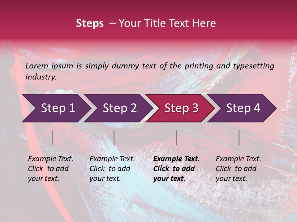 A Red And Blue Abstract Painting Powerpoint Presentation PowerPoint Template
