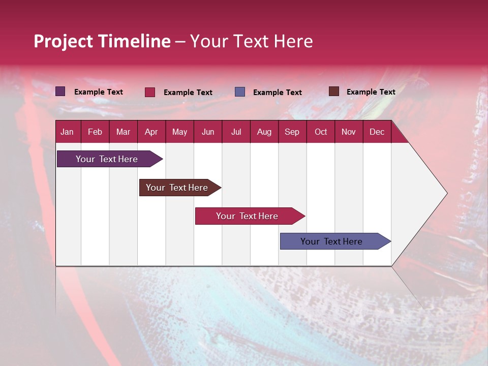 A Red And Blue Abstract Painting Powerpoint Presentation PowerPoint Template