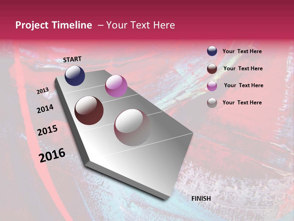 A Red And Blue Abstract Painting Powerpoint Presentation PowerPoint Template