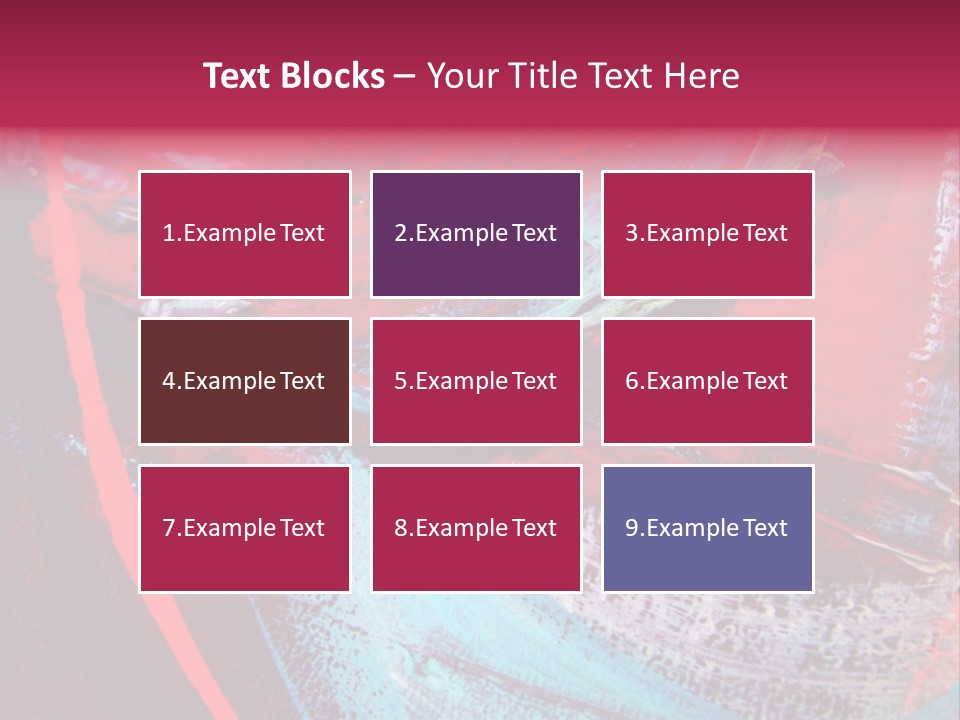 A Red And Blue Abstract Painting Powerpoint Presentation PowerPoint Template