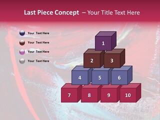 A Red And Blue Abstract Painting Powerpoint Presentation PowerPoint Template