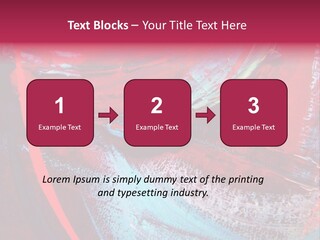 A Red And Blue Abstract Painting Powerpoint Presentation PowerPoint Template
