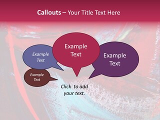 A Red And Blue Abstract Painting Powerpoint Presentation PowerPoint Template