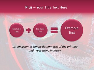 A Red And Blue Abstract Painting Powerpoint Presentation PowerPoint Template