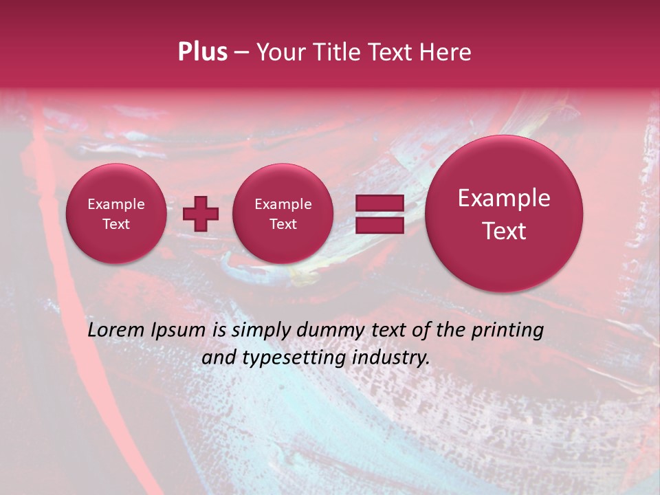 A Red And Blue Abstract Painting Powerpoint Presentation PowerPoint Template