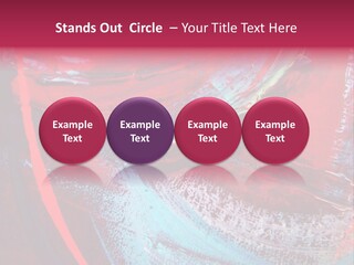 A Red And Blue Abstract Painting Powerpoint Presentation PowerPoint Template