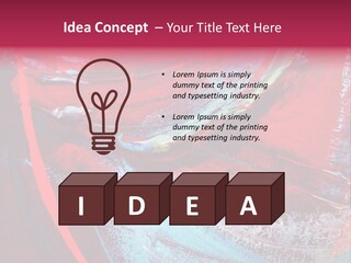 A Red And Blue Abstract Painting Powerpoint Presentation PowerPoint Template