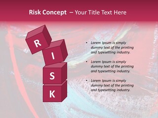 A Red And Blue Abstract Painting Powerpoint Presentation PowerPoint Template