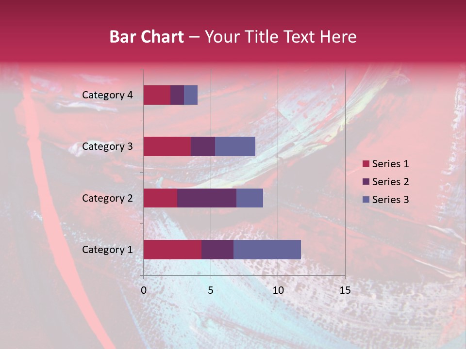 A Red And Blue Abstract Painting Powerpoint Presentation PowerPoint Template