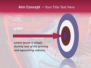 A Red And Blue Abstract Painting Powerpoint Presentation PowerPoint Template