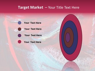 A Red And Blue Abstract Painting Powerpoint Presentation PowerPoint Template